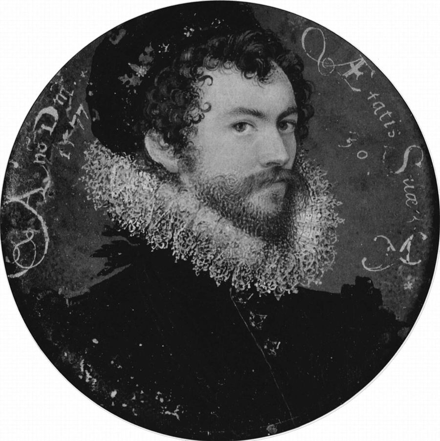 Nicholas Hilliard's self-portrait miniature, 1577
