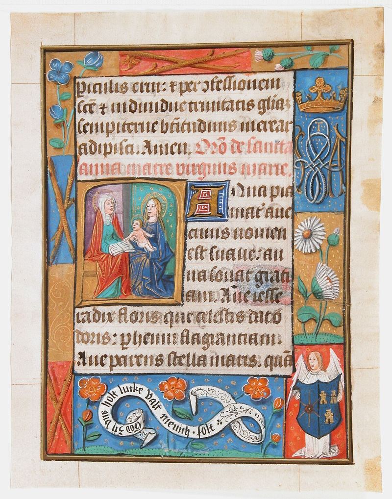 A page from a Book of Hours, around 1500