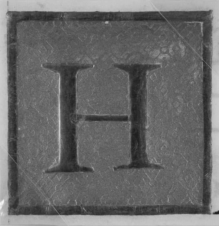 Illuminated initial H from a choirbook